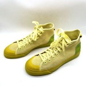 Adidas Women Nizza Hi RF Ice Yellow Green Sneakers 10